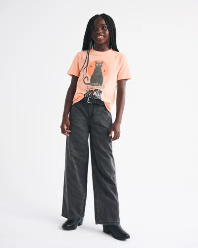 Abercrombie & Fitch Oversized Hocus Pocus Graphic Tee In Orange