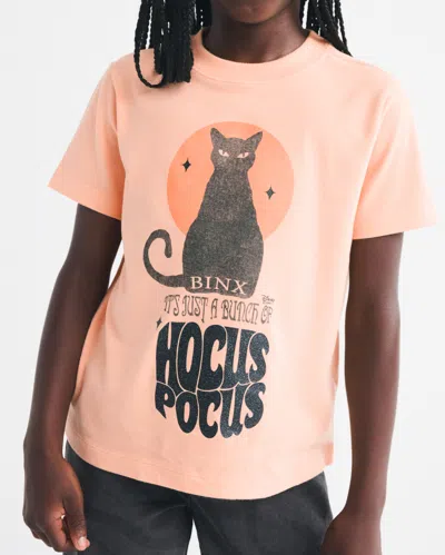 Abercrombie & Fitch Oversized Hocus Pocus Graphic Tee In Orange