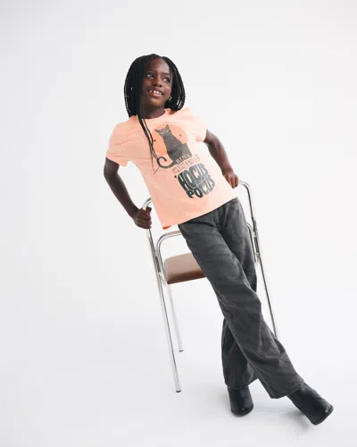 Abercrombie & Fitch Oversized Hocus Pocus Graphic Tee In Orange