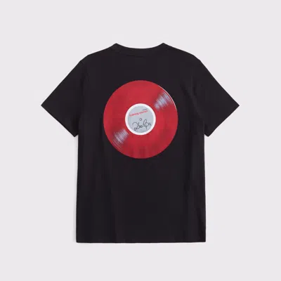 Abercrombie & Fitch Oversized Dua Lipa Graphic Tee In Black