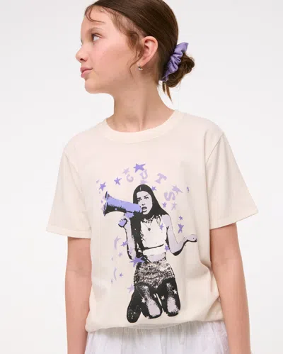 Abercrombie & Fitch Oversized Olivia Rodrigo Graphic Tee In Neutral