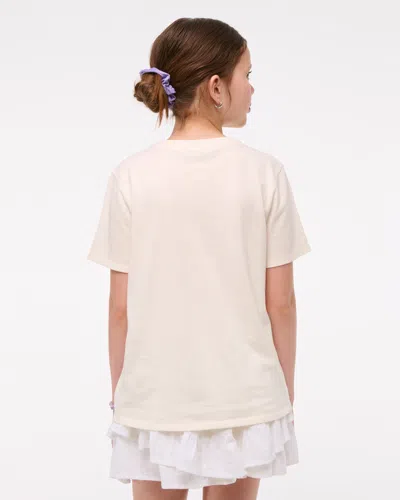 Abercrombie & Fitch Oversized Olivia Rodrigo Graphic Tee In Neutral