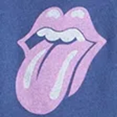 Abercrombie & Fitch Oversized Long-sleeve Rolling Stones Graphic Tee In Blue