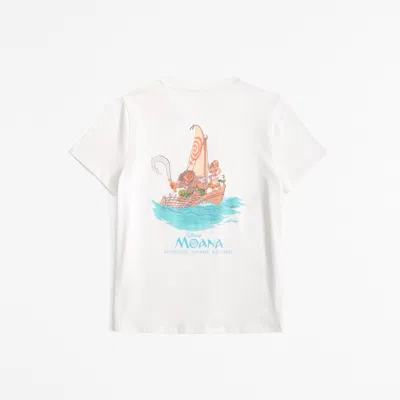 Abercrombie & Fitch Oversized Moana Graphic Tee In White