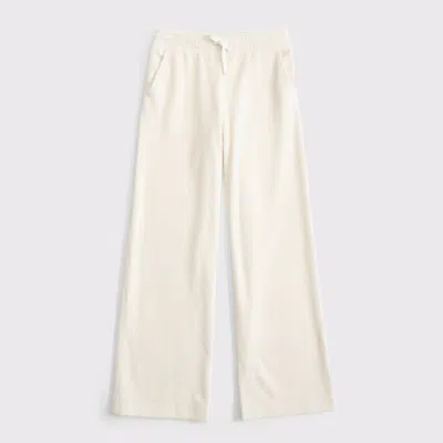 Abercrombie & Fitch Low Rise Baggy Pull-on Pants In White