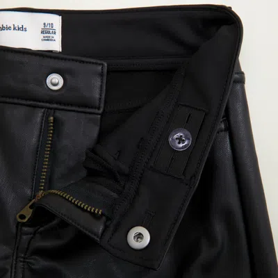 Abercrombie & Fitch Low Rise Vegan Leather Bootcut Pants In Black