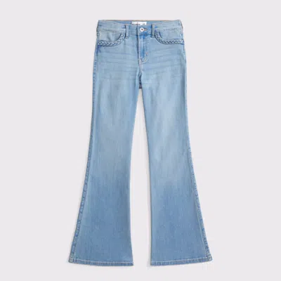 Abercrombie & Fitch High Rise Flare Jeans In Brown