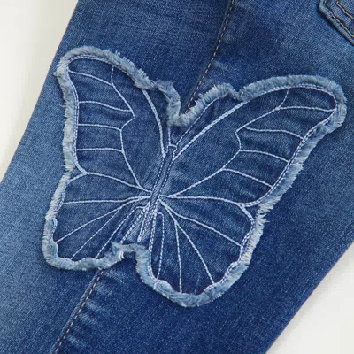 Abercrombie & Fitch Low Rise Bootcut Jeans In Blue