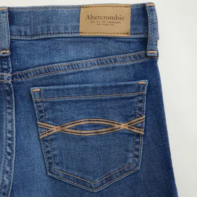 Abercrombie & Fitch Low Rise Bootcut Jeans In Blue