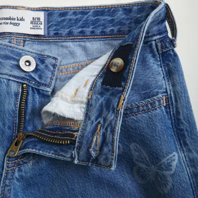 Abercrombie & Fitch Low Rise Baggy Jeans In Blue