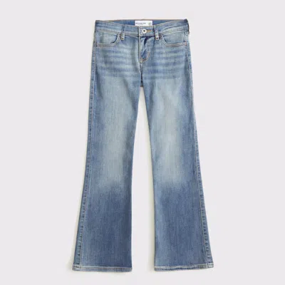 Abercrombie & Fitch Low Rise Bootcut Jeans In Blue