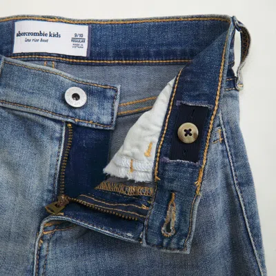 Abercrombie & Fitch Low Rise Bootcut Jeans In Blue