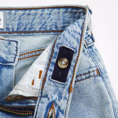 Abercrombie & Fitch High Rise Ultra Wide Leg Jeans In Blue