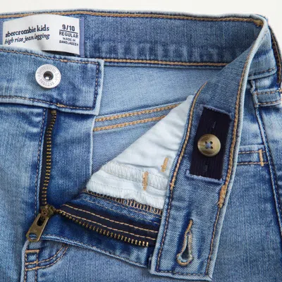 Abercrombie & Fitch High Rise Jeggings In Blue