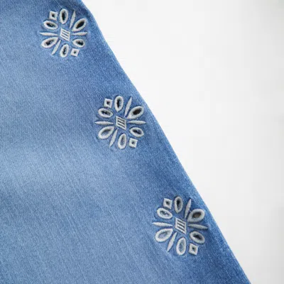 Abercrombie & Fitch High Rise Wide Leg Jeans In Blue