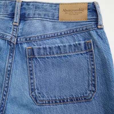 Abercrombie & Fitch Low Rise Baggy Jeans In Blue