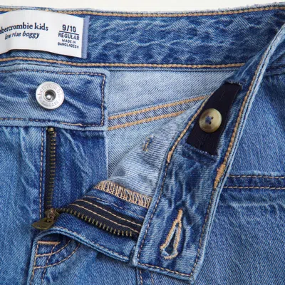 Abercrombie & Fitch Low Rise Baggy Jeans In Blue