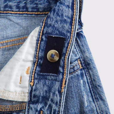 Abercrombie & Fitch High Rise Ultra Wide Leg Jeans In Blue