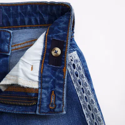 Abercrombie & Fitch High Rise Wide Leg Jeans In Blue