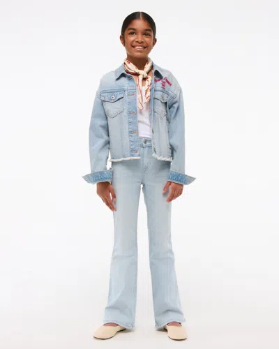 Abercrombie & Fitch High Rise Flare Jeans In Blue