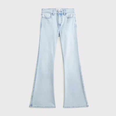 Abercrombie & Fitch High Rise Flare Jeans In Blue