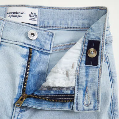Abercrombie & Fitch High Rise Flare Jeans In Blue