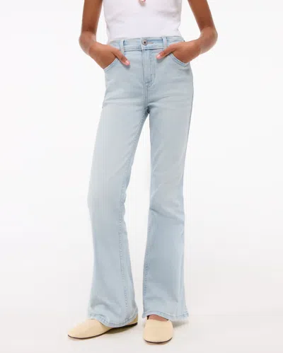 Abercrombie & Fitch High Rise Flare Jeans In Blue