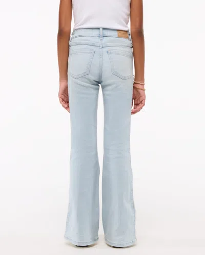 Abercrombie & Fitch High Rise Flare Jeans In Blue