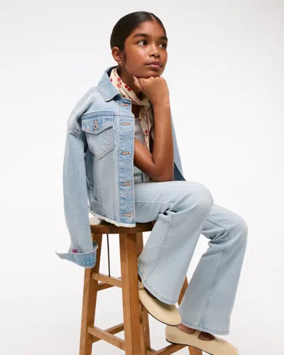 Abercrombie & Fitch High Rise Flare Jeans In Blue