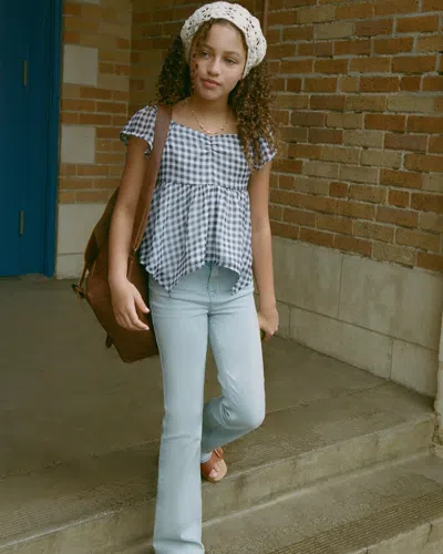 Abercrombie & Fitch High Rise Flare Jeans In Blue