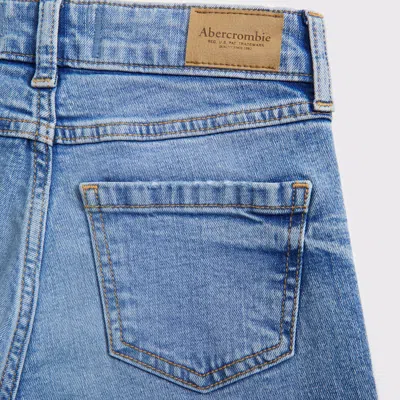 Abercrombie & Fitch High Rise Wide Leg Jeans In Blue