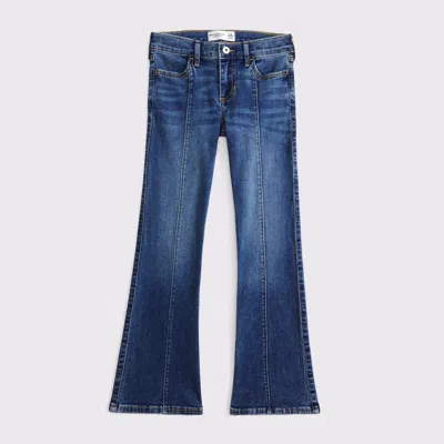 Abercrombie & Fitch Low Rise Bootcut Jeans In Blue