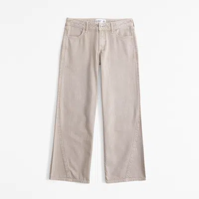 Abercrombie & Fitch Lightweight Low Rise Baggy Jeans In Gray