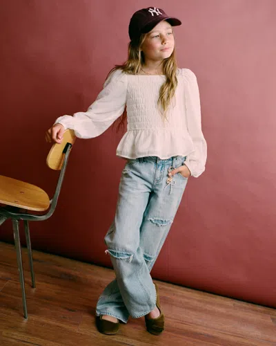 Abercrombie & Fitch Lightweight Low Rise Baggy Jeans In Blue