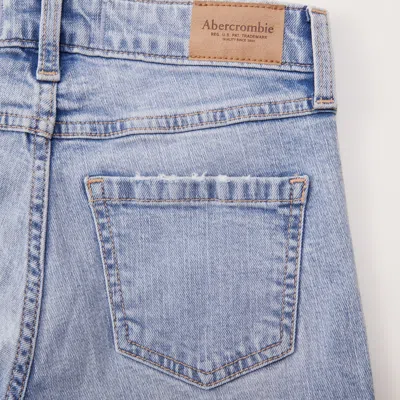 Abercrombie & Fitch High Rise Wide Leg Jeans In Blue