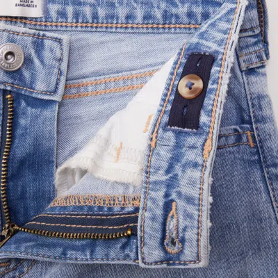 Abercrombie & Fitch High Rise Wide Leg Jeans In Blue