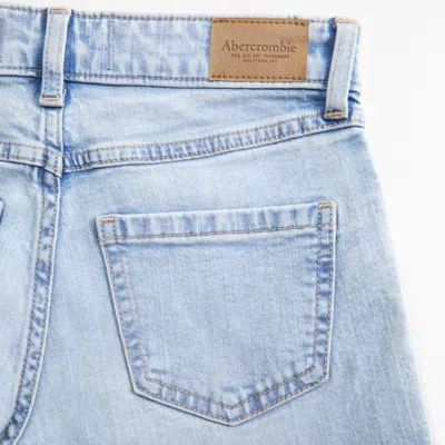 Abercrombie & Fitch High Rise Wide Leg Jeans In Blue