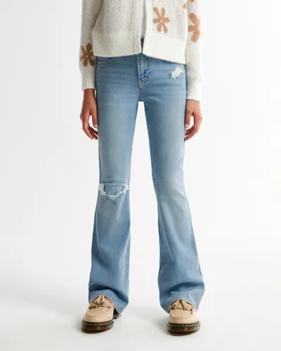 Abercrombie & Fitch High Rise Flare Jeans In Brown