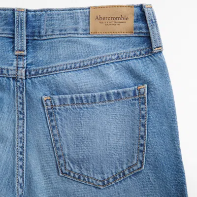Abercrombie & Fitch Lightweight High Rise Ultra Wide Leg Jeans In Blue