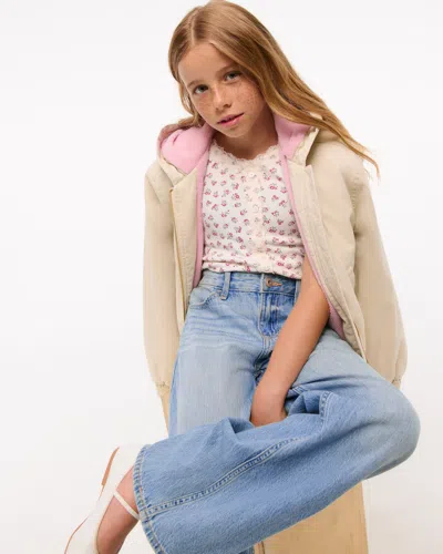 Abercrombie & Fitch Lightweight High Rise Ultra Wide Leg Jeans In Blue