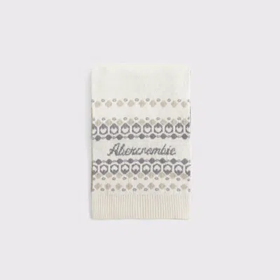 Abercrombie & Fitch Logo Scarf In Multi