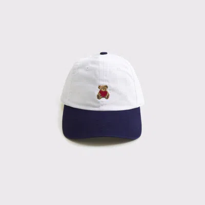 Abercrombie & Fitch Graphic Baseball Hat In White