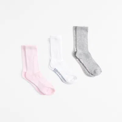 Abercrombie & Fitch 3-pack Crew Socks In Gray
