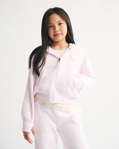 Abercrombie & Fitch Essential Full-zip Hoodie In Pink