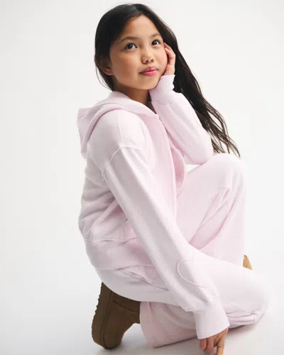 Abercrombie & Fitch Essential Full-zip Hoodie In Pink