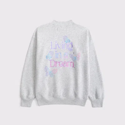 Abercrombie & Fitch Legging-friendly Wicked Graphic Crew Sweatshirt In Brown