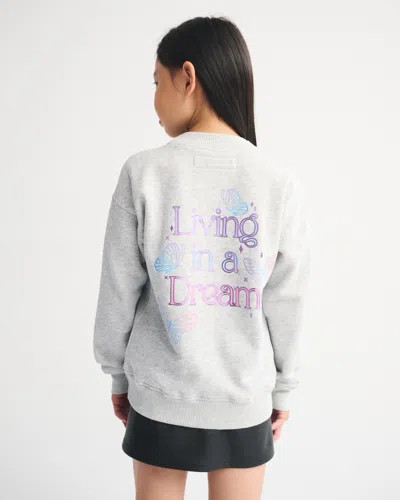 Abercrombie & Fitch Legging-friendly Wicked Graphic Crew Sweatshirt In Brown