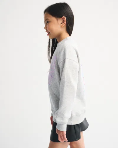 Abercrombie & Fitch Legging-friendly Wicked Graphic Crew Sweatshirt In Brown