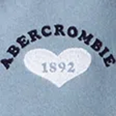 Abercrombie & Fitch Faux Fur-lined Full-zip Hoodie In Blue