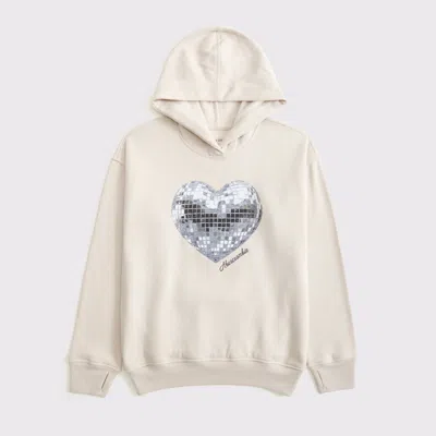 Abercrombie & Fitch Oversized Graphic Popover Hoodie In Brown